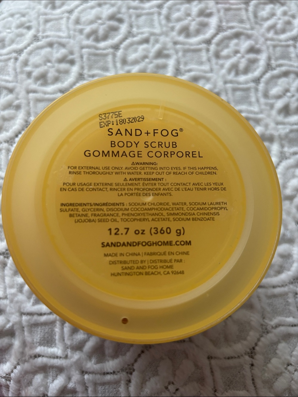 SAND + FOG Pineapple Coconut Body Scrub — Yellow - Picture 2 of 2